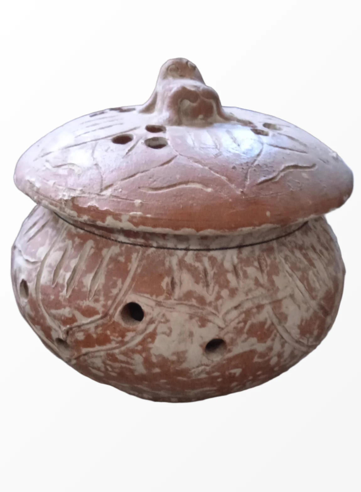Terra Bloom Pottery Lantern Jar