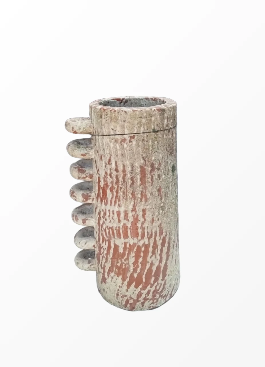 Tribal Spine Pottery Vase
