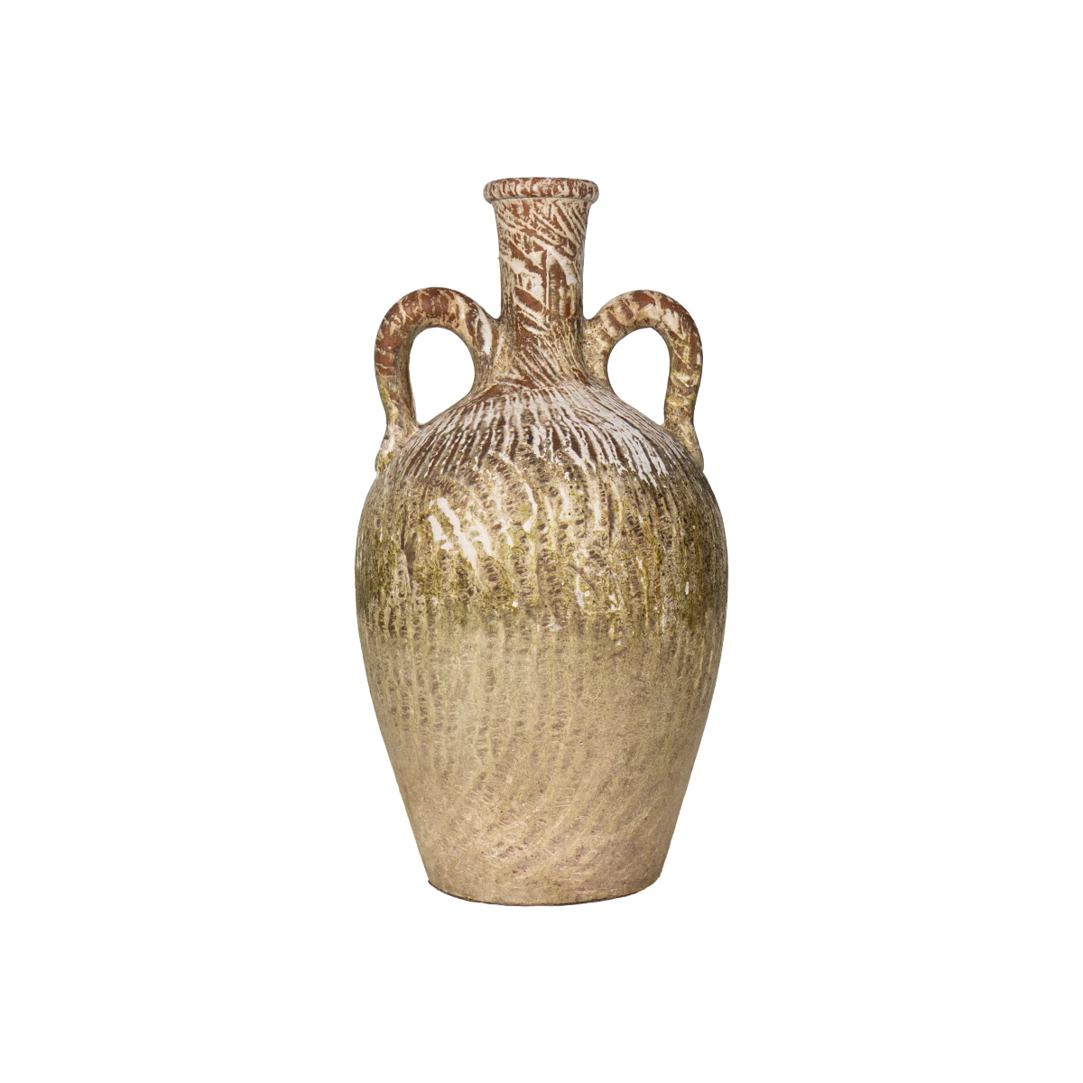 Rustic Canine Pottery Urn