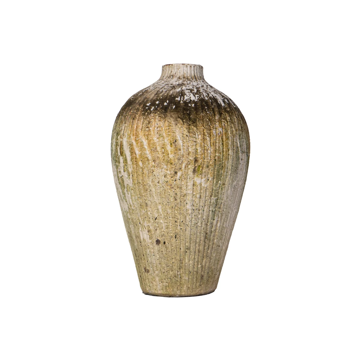 Midnight Crest Pottery Urn